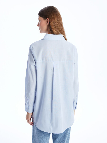 Plain Long Sleeve Women's Shirt Tunic - 12