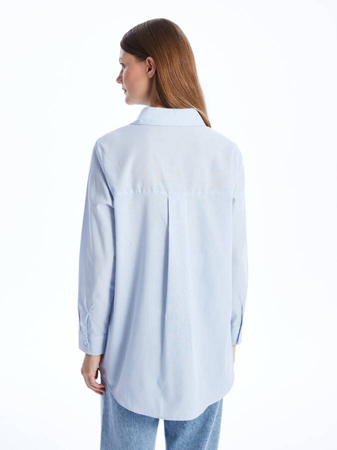 Plain Long Sleeve Women's Shirt Tunic - 19