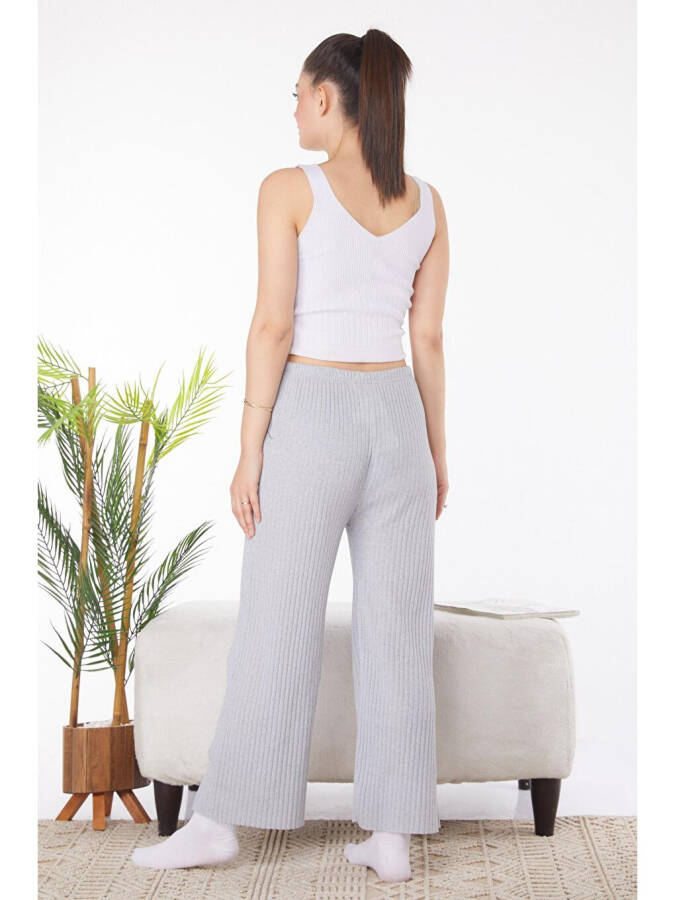 Plain Medium Women's Grey Pajama Bottoms - 25855 - 5