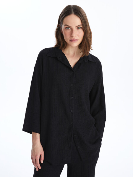 Plain Oversize Women's Shirt Tunic - 15