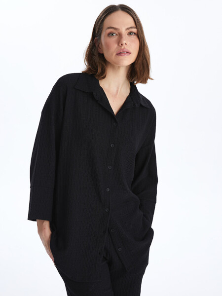 Plain Oversize Women's Shirt Tunic - 16