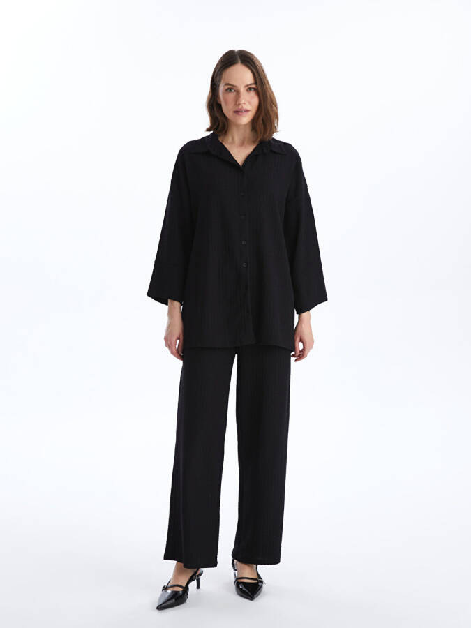 Plain Oversize Women's Shirt Tunic - 3