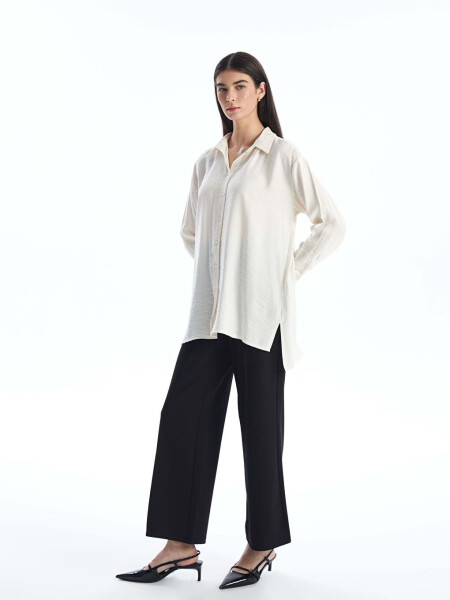 Plain Oversized Women's Shirt Tunic - 10