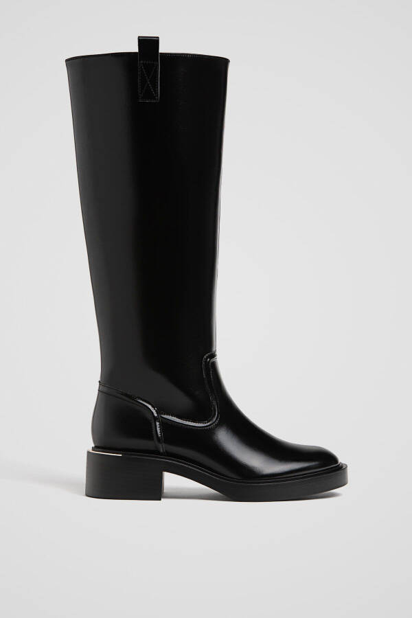 Plain riding boot - 1