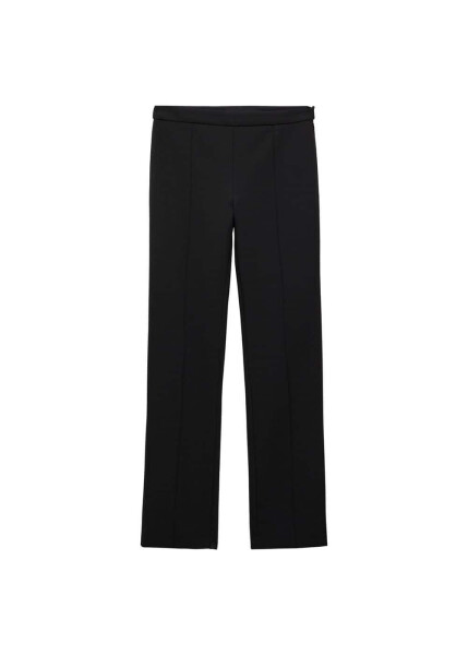 Plain tailored trousers with stitch details - 10