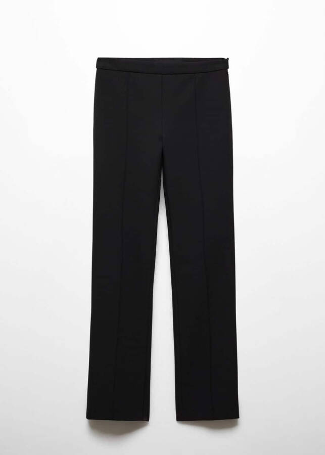 Plain tailored trousers with stitch details - 11