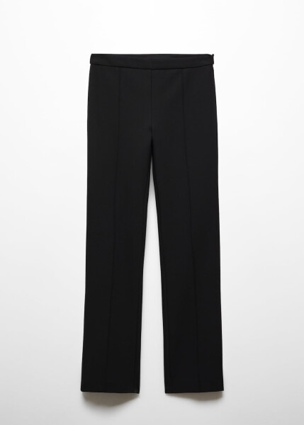 Plain tailored trousers with stitch details - 2