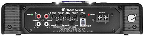 Planet Audio AC3000.1D Class D Monoblock Car Amplifier - 3000 High Output, 1 Ohm, Low Level Inputs, Low Pass Crossover, Hook Up to Subwoofer for Bass - 5