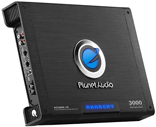 Planet Audio AC3000.1D — моноблочный автомобильный усилитель класса D. Мощность 3000 Вт, 1 Ом, низкоуровневые входы, низкочастотный кроссовер, подключение к сабвуферу для басов. - 3