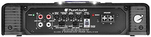 Planet Audio AC3000.1D — моноблочный автомобильный усилитель класса D. Мощность 3000 Вт, 1 Ом, низкоуровневые входы, низкочастотный кроссовер, подключение к сабвуферу для басов. - 5