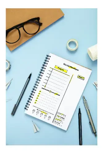 Planlama Seti | 3 Ayrı Özel Ürün | Günlük Planlayıcı | Haftalık Planlayıcı | To-Do List-Çizgiler - 2