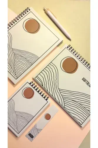 Planlama Seti | 3 Ayrı Özel Ürün | Günlük Planlayıcı | Haftalık Planlayıcı | To-Do List-Çizgiler - 8