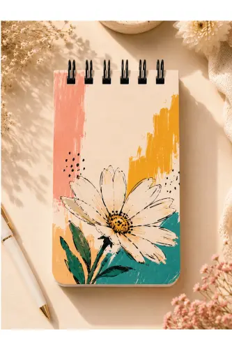 Planlama Seti | 3 Ayrı Özel Ürün | Günlük Planlayıcı | Haftalık Planlayıcı | To-do List | Flowers - Flowers - 6