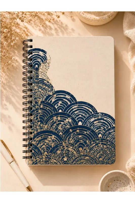 Planlama Seti | 3 Ayrı Özel Ürün | Günlük Planlayıcı | Haftalık Planlayıcı | To-do List | Hokusai - Hokusai - Antik - 3