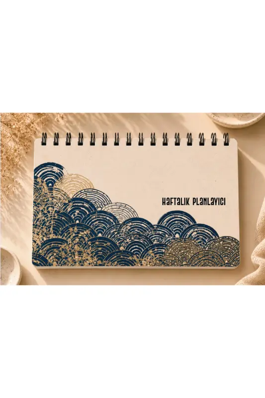 Planlama Seti | 3 Ayrı Özel Ürün | Günlük Planlayıcı | Haftalık Planlayıcı | To-do List | Hokusai - Hokusai - Antik - 4