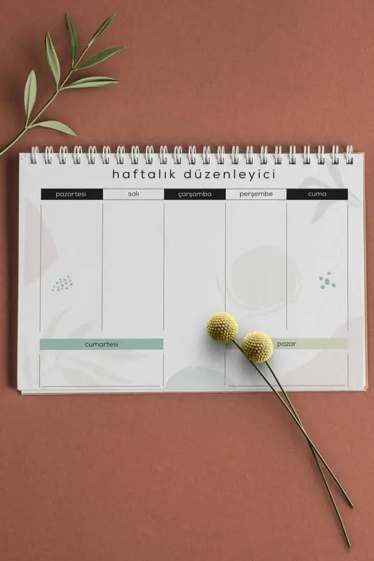 Planlama Seti | 3 Ayrı Özel Ürün | Günlük Planlayıcı | Haftalık Planlayıcı | To-do List | Kızıl - Kızıl - 4