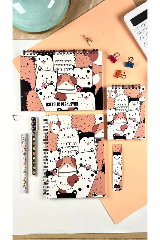 Planlama Seti | 3 Ayrı Özel Ürün | Günlük Planlayıcı + Haftalık Planlayıcı + To-do List | Muzur-Muzur - 4