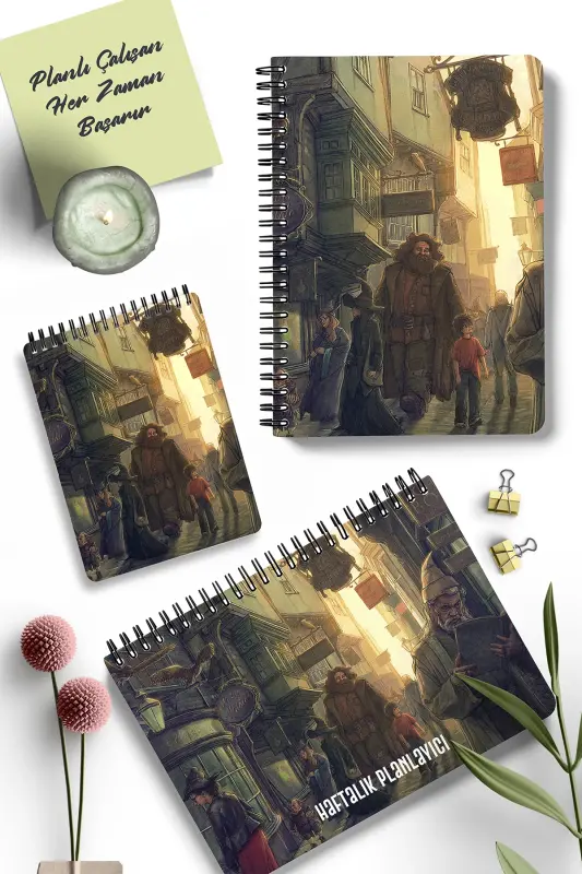Planlama Seti | 3 Ayrı Özel Ürün | Günlük Planlayıcı | Haftalık Planlayıcı | To-do List | Potter - Potter - 1