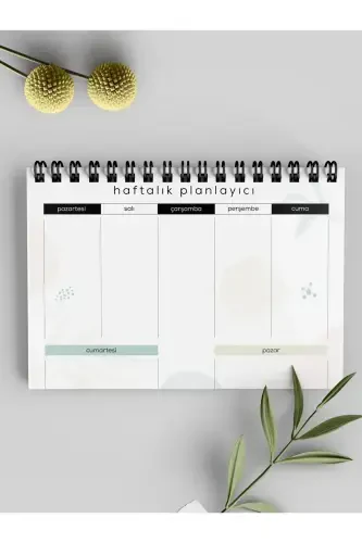 Planlama Seti | 3 Ayrı Özel Ürün | Günlük Planlayıcı + Haftalık Planlayıcı + To-do List | Orange-Orange - 4