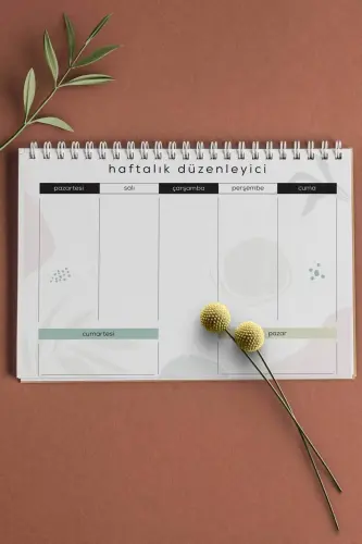 Planning Set | 3 Separate Special Products | Daily Planner | Weekly Planner | To-do List | Kızıl-Kızıl - 4