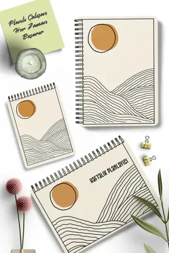 Planning Set | 3 Separate Special Products | Daily Planner Weekly Planner To-do List-Lines - 1