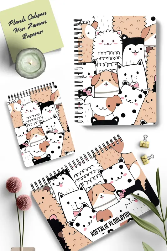 Planning Set | 3 Separate Special Products | Daily Planner + Weekly Planner + To-do List | Muzur-Muzur - APEIRONA