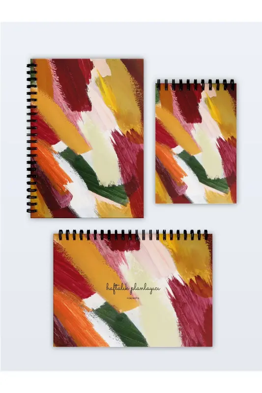 Planning Set of 3, Daily Planner, Weekly Planner, To-Do - Agenda Special Set - Colorful - 1