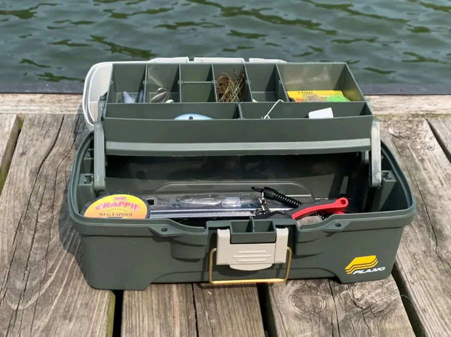Plano 6201 One-Tray Tackle Box, Bait Storage, Extending Cantilever-tray Design - 5