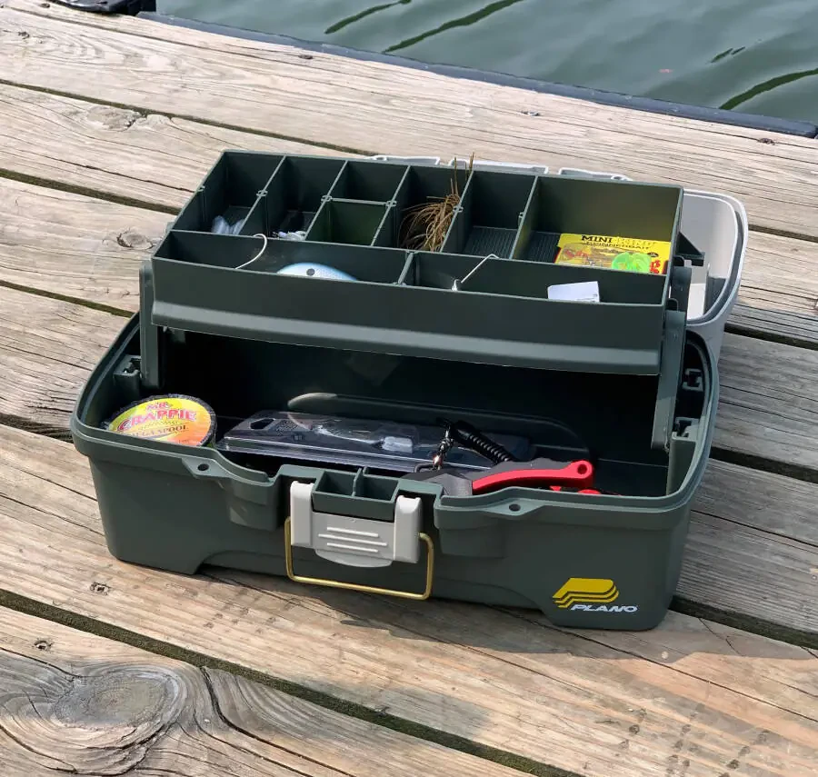 Plano 6201 One-Tray Tackle Box, Bait Storage, Extending Cantilever-tray Design - 8