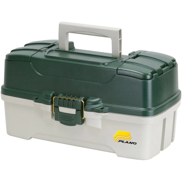 Plano Molding Co 620304 3 Tray Green & White Tackle Box - PLANO (1)