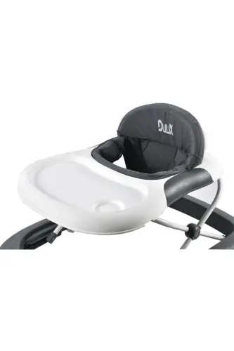 Plano Oyuncaklı Müzikli 3 Kademeli Örümcek Bebek Yürüteci Beyaz Gri-Gri - 5