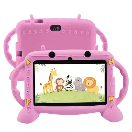 Планшет MengDash Kids, 7-дюймовый планшет для детей 2-10 лет, обучающий планшет для малышей Android 11, 3 ГБ ОЗУ + 32 ГБ ПЗУ, Google Play YouTube - 1