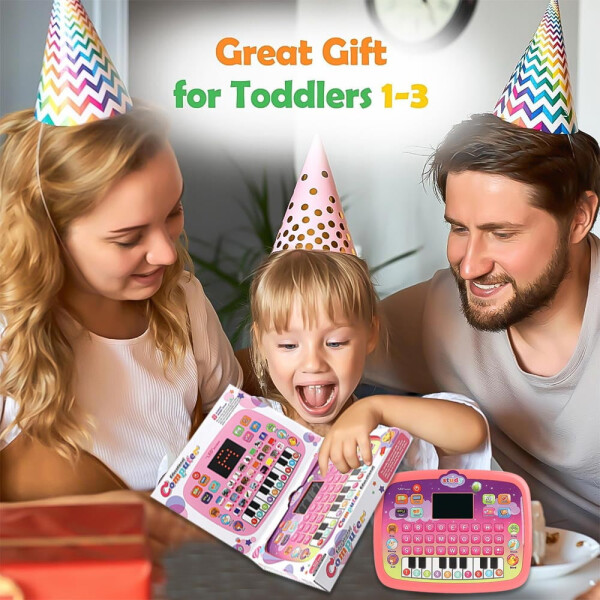 Планшетная игрушка для малышей 1-3 лет, обучающие игрушки для дошкольников 2 3 4 5 лет, мальчиков и девочек, развивающие игрушки для девочек и мальчиков 2-5 лет - 3