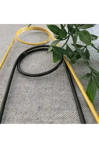 Plant Support Stick / Black Metal Hook Model 65 Cm / 1 Piece / Climbing Ladder - 6