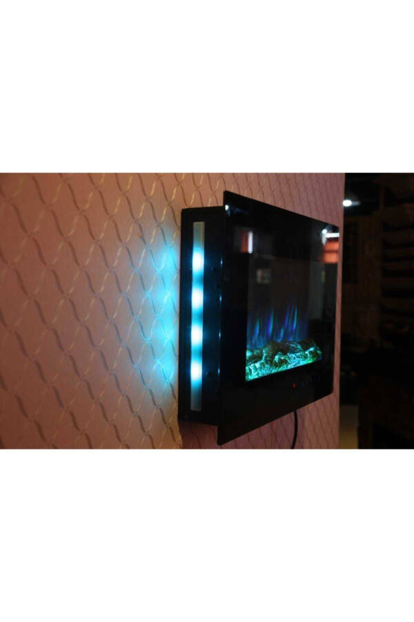 Plasma 8 Color, Wall Mounted Electric Fireplace - 2