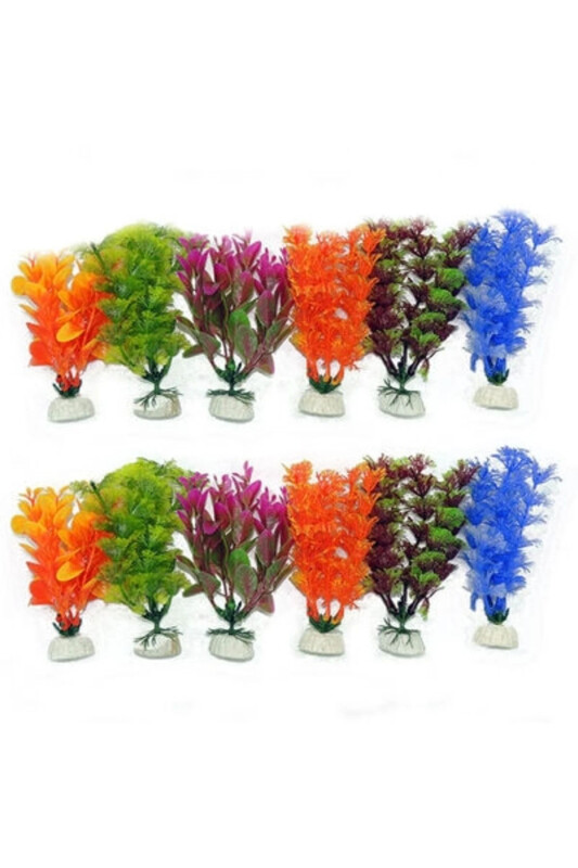 Plastic Aquarium Plant 12 Cm - BULUT