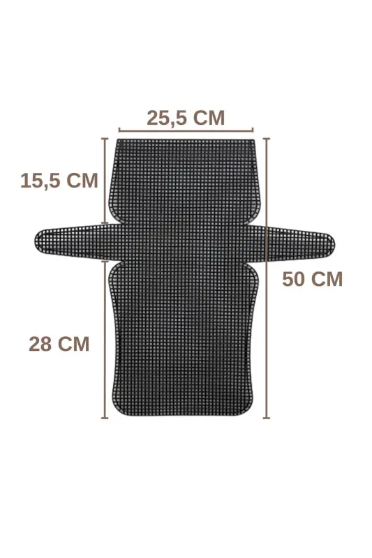 Plastic Canvas Bag 25.5 Cm - 50 Cm Black - SENSY