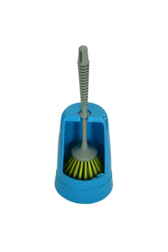Plastic Case Toilet Brush Set Assorted Colors ZP-136 - 1