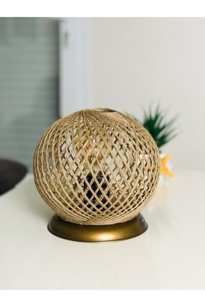 Plastic Gold Sphere Lampshade Wicker Ball Lighting - GÖKDAĞ GROUP G G (1)