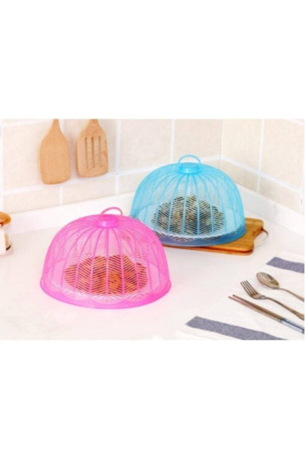 Plastic Picnic Food Bread Protective Plate Mosquito Net - 3