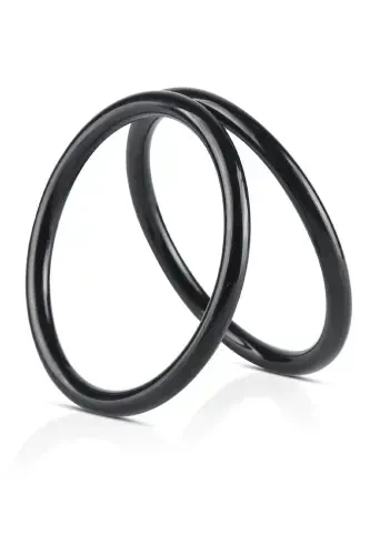 Plastic Round Bag Handle 12 Cm Black - 4