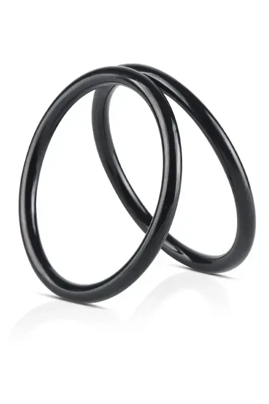 Plastic Round Bag Handle 12 Cm Black - 4