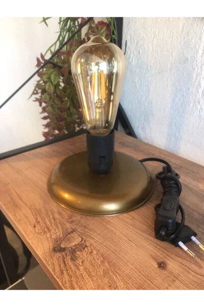 Plastik Gold Küre Abajur Aydınlatma-Sade - Modazone (1)