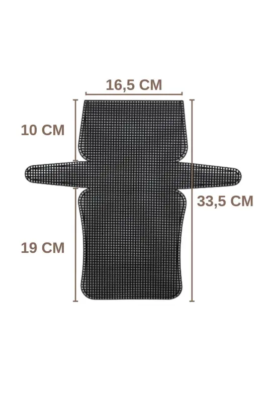 Plastik Siyah Çanta Kanvası 16,5 Cm - 33,5 Cm - 1