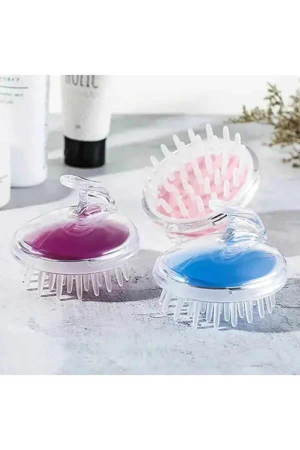 Пластиковая бутылка для краски для волос с аппликатором для окрашивания волос + массажная расческа для волос - 3