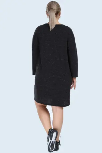 Платье Angelino для молодых девушек Большого Размера Мягкое Зимнее Антрацит AS06 - 6