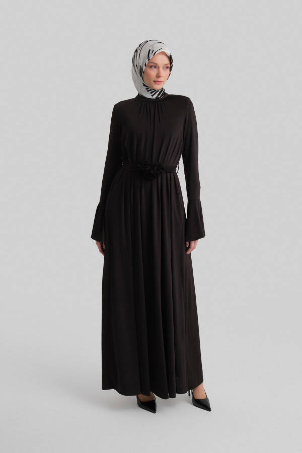 Платье Armine Elegance с V-образным вырезом 24Y9823 Черный - 8