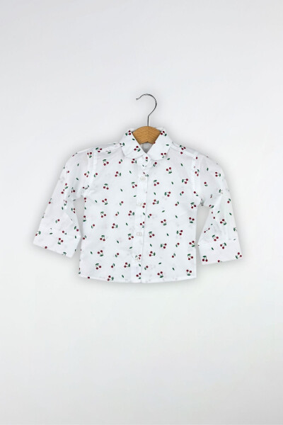 Платье для младенца с вишнёвым принтом садовника - 3