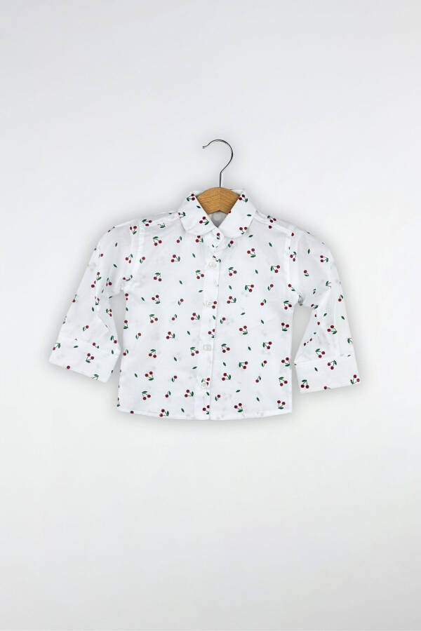 Платье для младенца с вишнёвым принтом садовника - 3
