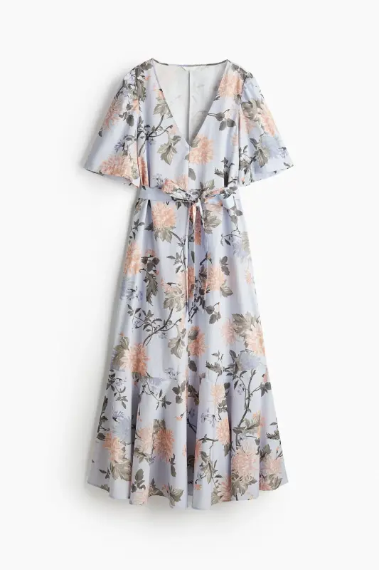 Платье для женщин с синим поясом - H&M